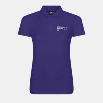 Chicken Rescue UK Ladies Polo Shirt Thumbnail