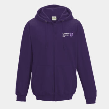 Chicken Rescue UK Zipped Hoodie Thumbnail